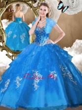New Arrival Ball Gown Sweet 16 Dresses with Beading and Appliques SJQDDT480002-1FOR