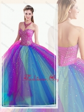 New Arrival Fit Multi Color Quinceanera Dress with Beading SJQDDT507002FOR