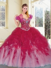 New Arrival Multi Color Quinceanera Dresses with Beading and Ruffles SJQDDT390002-1FOR