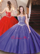 New Arrival Tulle Beaded Quinceanera Dresses in Purple XFQD1043FOR