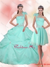 2015 New Arrival Apple Green Quinceanera Dress with Appliques QDZY640TZFOR