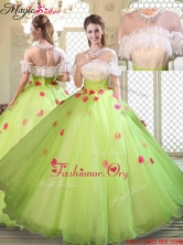 2016 Spring Beautiful Scoop Quinceanera Dresses with Ruffles  YCQD065FOR