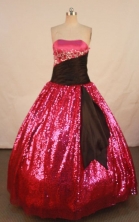 Affordable Ball gown Strapless Floor-length Vintage Quinceanera Dresses Style FA-W-301