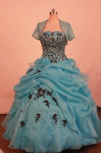Pretty Ball gown Strapless Floor-Length Quinceanera Dresses Style FA-Y-56