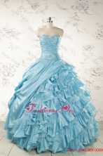 Fashionable Beading Aqua Blue Quinceanera Dresses for 2015 FNAO158FOR