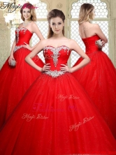 Popular Sweetheart Beading Quinceanera Gowns with Brush Train YCQD057-1FOR