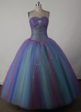 Pretty Ball Gown Sweetheart Floor-length Quincenera Dresses TD260037