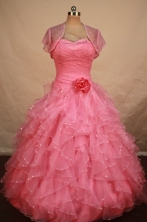 Pretty Ball gown Sweetheart neck Floor-Length Quinceanera Dresses Style FA-Y-205