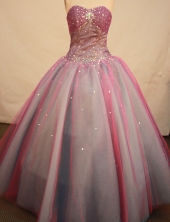 Special ball gown sweetheart-neck floor-length taffeta beading quinceanera dresses FA-X-079