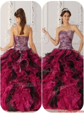 Cheap Ball Gown Floor Length Quinceanera Dresses in Multi Color QDZY009BFOR