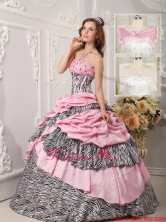 Gorgeous Ball Gown Beading Quinceanera Dresses in Multi Color QDZY017BFOR
