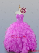 2015 Dynamic Sweetheart Beaded Quinceanera Dresses with Ruffles SWQD007-5FOR