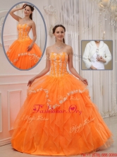 2016 Beautiful Ball Gown Sweet 15 Dresses with Appliques and Beading  QDZY311CFOR