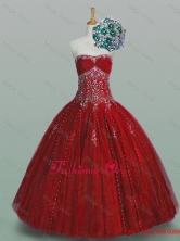Classical Strapless Quinceanera Dresses with Beading and Appliques SWQD005-9FOR
