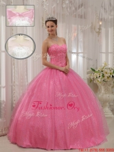 Gorgeous Sweetheart Beading Quinceanera Gowns in Pink QDZY546CFOR