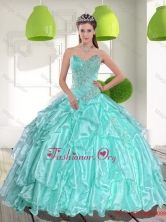 Latest Ball Gown Sweetheart Appliques and Beading Quinceanera Dresses QDDTC37002FOR
