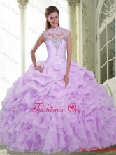 New Style Beading and Ruffles Sweetheart Quinceanera Dresses for 2015 SJQDDT3002FOR
