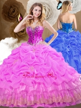 Lovely Ball Gown Quinceanera Dresses with Beading and Pick Ups SJQDDT481002-1FOR