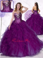 Lovely Ball Gown Quinceanera Dresses with Ruffles and Sequins SJQDDT464002FOR
