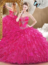 Lovely Sweetheart Quinceanera Dresses with Beading and Ruffles SJQDDT473002-1FOR