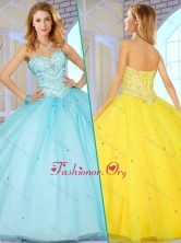 Lovely Sweetheart Quinceanera Dresses with Beading for 2016 SJQDDT380002-2FOR