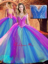 Lovely V Neck Quinceanera Dresses with Beading SJQDDT508002FOR