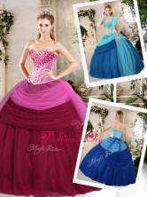 Pretty Ball Gown Beading Quinceanera Dresses for Fall  QDDTF1002-1FOR