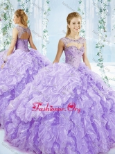 Puffy Skirt Bubble and Beaded Detachable Quinceanera Dress in Lavender SJQDDT549002FOR
