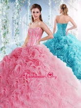 Visible Boning Beaded Bodice Detachable Quinceanera Dresses in Rolling Flowers SJQDDT530002FOR