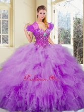 Gorgeous Sweetheart Beading and Ruffles Sweet 16 Dresses SJQDDT369002FOR