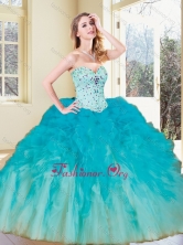Hot Sale Ball Gown Quinceanera Gowns with Beading and Ruffles SJQDDT390002FOR
