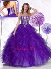 Most Popular Sweetheart Quinceanera Gowns with Beading and Ruffles SJQDDT453002FOR