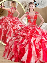 New Style Sweetheart Multi Color Quinceanera Gowns with Beading SJQDDT477002FOR