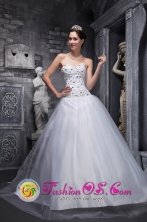 Beaded Decorate Bodice Tulle Sweet White Quinceanera Dresses for Military Ball INWarnes Bolivia Wholesale Style WDML019FOR 