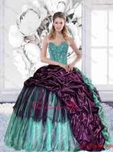 2015 Discount Sweetheart Quinceanera Gown with Pick Ups and RufflesQDDTA29002FOR