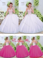2016 Elegant Ball Gown Sweetheart Quinceanera Dresses with Beading  SJQDDT244002FOR