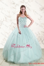 2016 Exclusive Apple Green Quinceanera Dresses with ReinstonesXFNAOA02FOR
