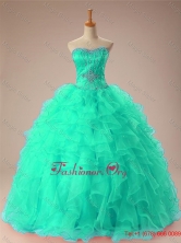 2016 Romantic Sweetheart Beaded Quinceanera Dresses with RufflesSWQD009-6FOR