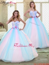 2016 Sweetheart Quinceanera Dresses with Hand Made Flowers  YCQD050FOR