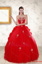 2016 Unique Sweetheart Quinceanera Dresses with AppliquesXFNAO614FOR