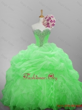 Affordable Beaded Quinceanera Dresses in Organza for 2016SWQD014-7FOR
