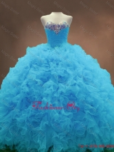 Beautiful Aqua Blue Ball Gown Quinceanera Gowns with SweetheartSWQD053-4FOR
