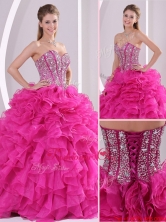 Beautiful Fuchsia Ball Gown Sweetheart Quinceanera Dresses LFY091906AFOR