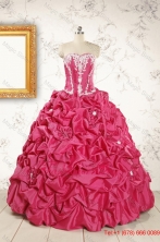 Cheap Ball Gown Sweetheart Quinceanera Dresses with AppliquesFNAOA58FOR