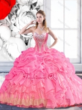 Classical Sweetheart 2016 Quinceanera Dress with Beading and Pick UpsSJQDDT48002FOR