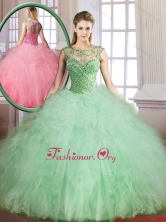 Classical Sweetheart Quinceanera Gowns with Beading and Ruffles SJQDDT167002FOR