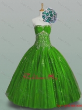 Elegant 2015 Strapless Quinceanera Dresses with Beading and AppliquesSWQD005-10FOR