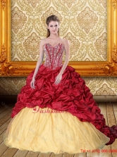 Exquisite Beading and Pick Ups Sweetheart Quinceanera Gown for 2015QDDTA38002FOR