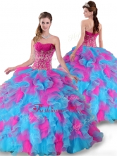 New Arrival Sweetheart Beading and Ruffles Quinceanera Dresses  YYPJ001FOR