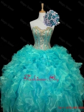 New Arrival Sweetheart Mint Quinceanera Dresses with Sequins and RufflesSWQD006-4FOR